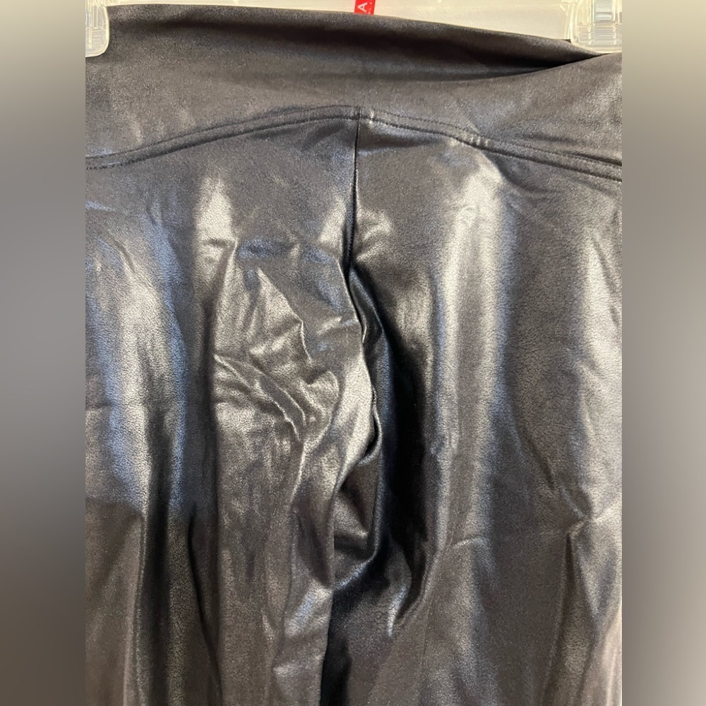 Spanx Faux Leather Leggings in Black - Picture 10 of 14